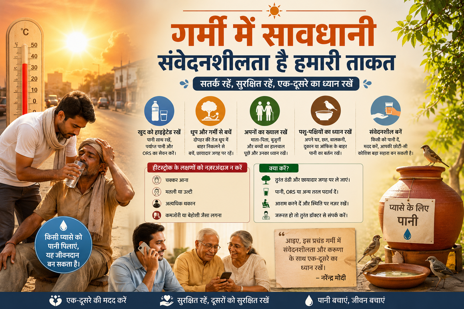 गर्मी में सावधानी और देखभाल